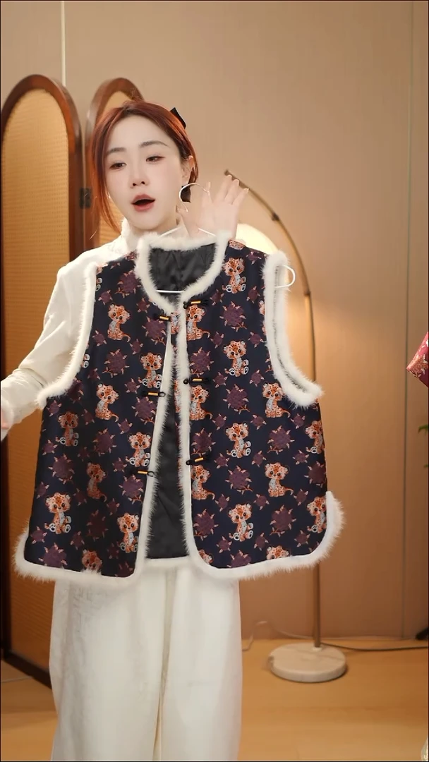 三马 一夜暴富夹棉马甲