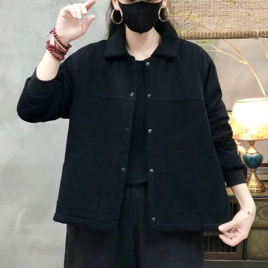 8991新款秋冬休闲减龄显瘦宽松上衣棉服