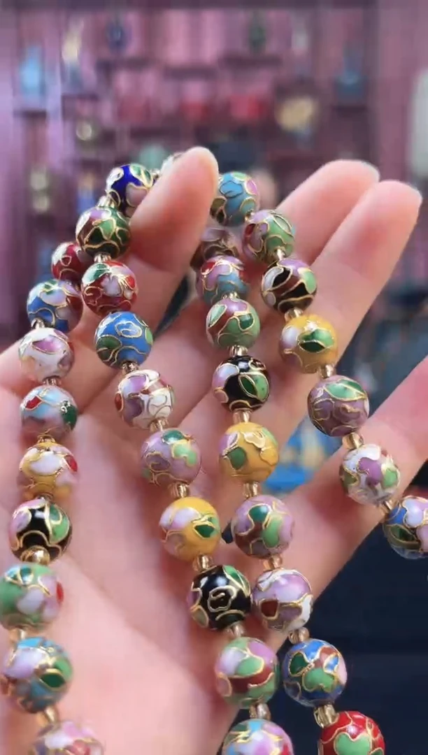 非遗 景泰蓝项链 1.0 多宝