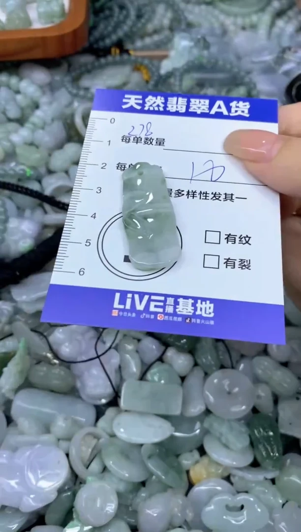 颈饰未镶嵌翡翠天然翡翠A货批量多样性发一件