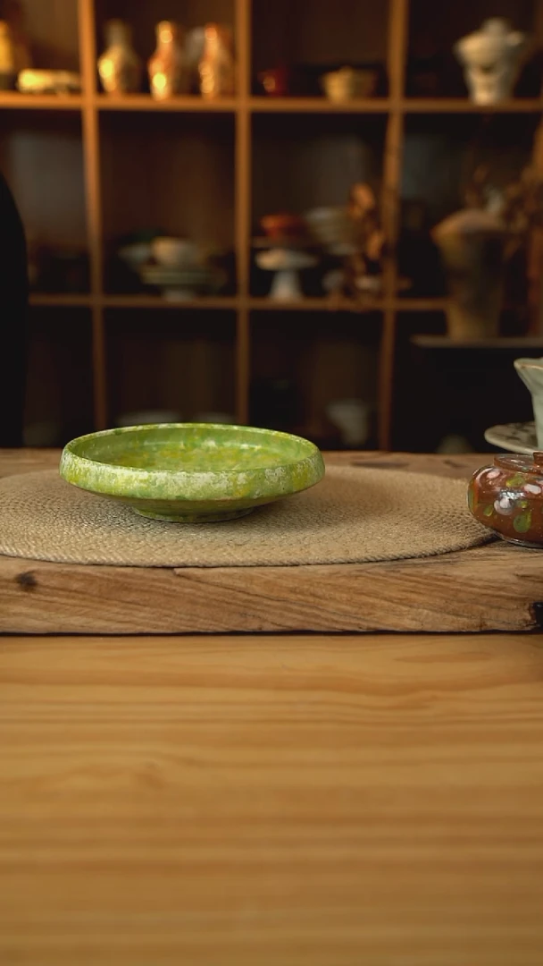 油菜花系列的7英寸收口盘1个