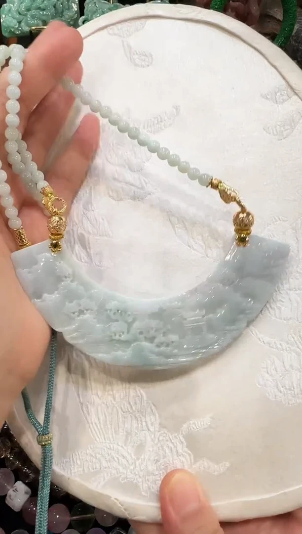 颈饰未镶嵌翡翠国风