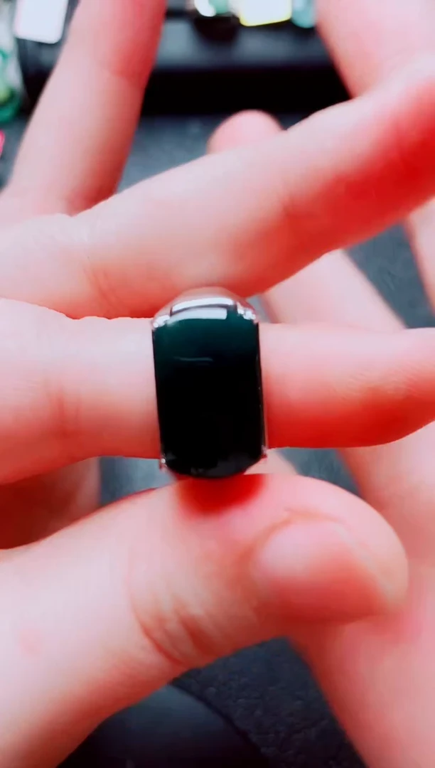 银S925镶嵌戒指翡翠111