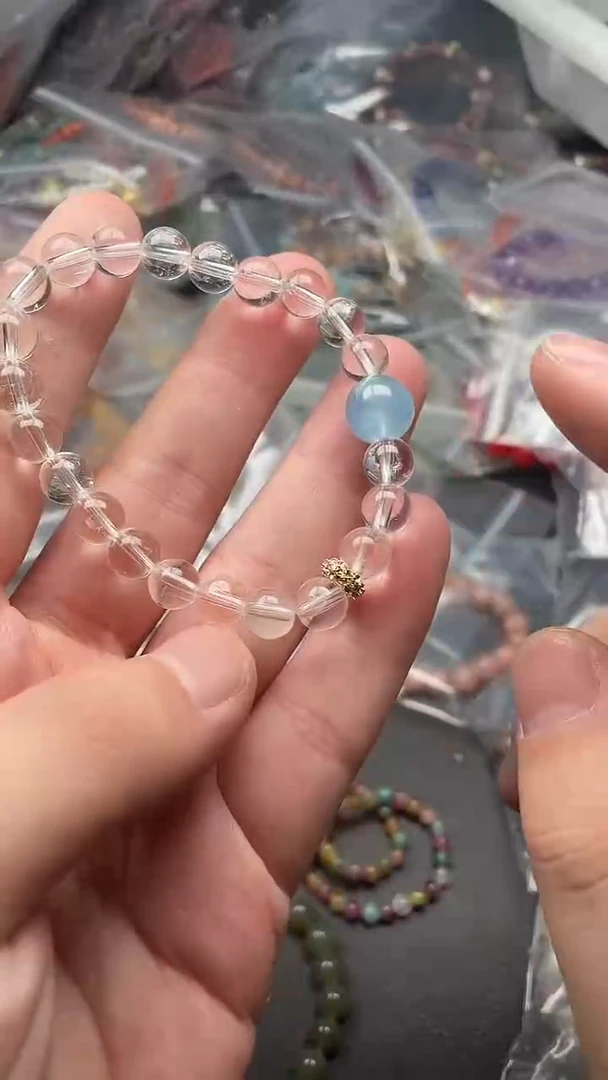 水晶手串未镶嵌多样性发货拍一发一