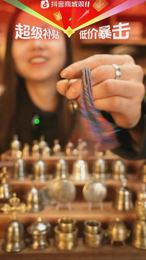 小*福字圆铃铛正品