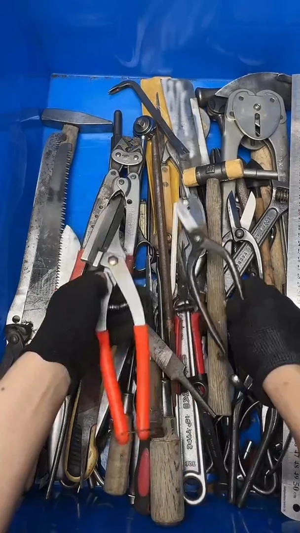 桃**旧五金工具钳子剪子等28