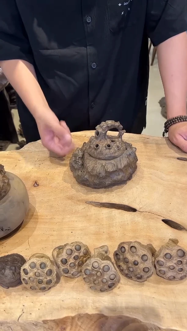 木特****猪144乌木金丝楠香炉+茶铲