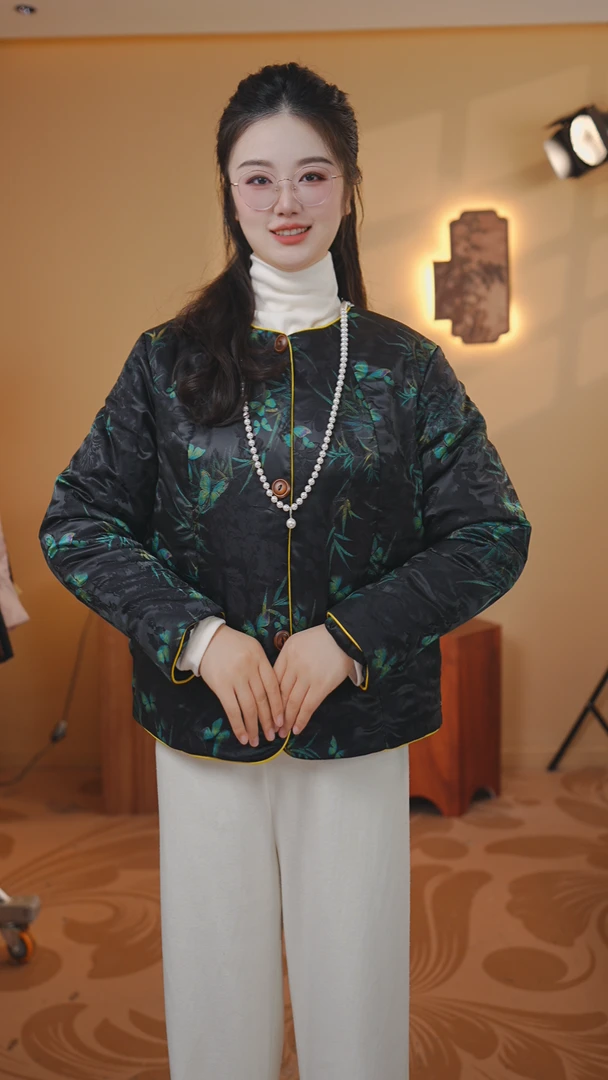 【玉桂】冬季国风新中式冬款棉服上衣女