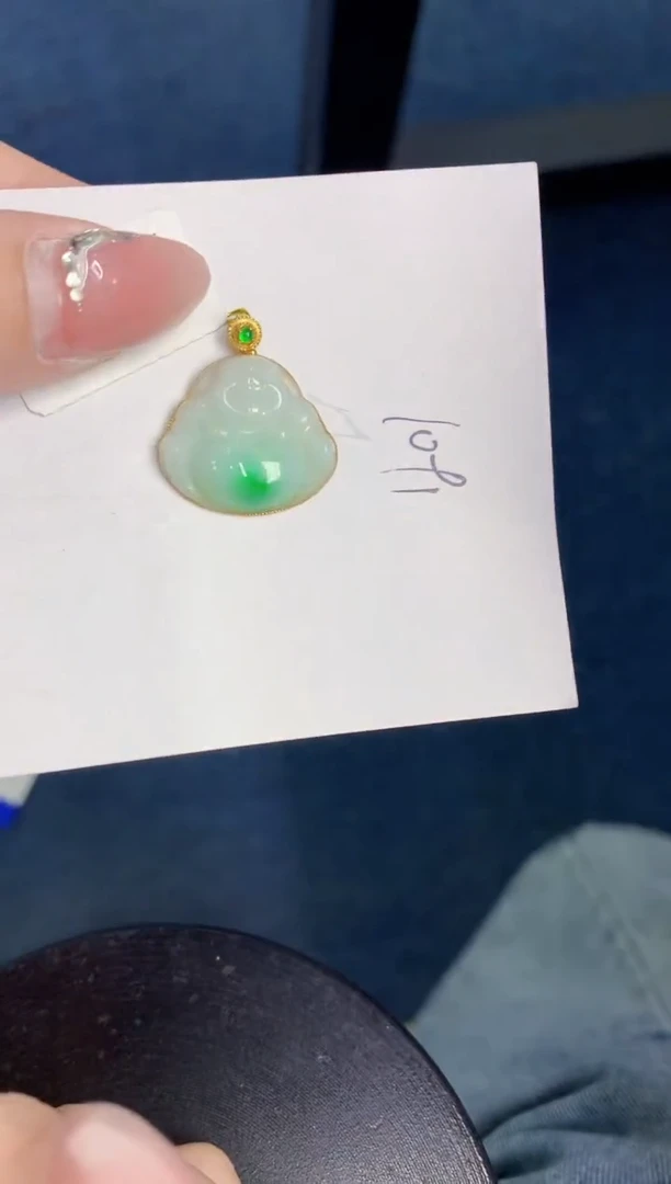 【闪购商品】翡翠颈饰18K金镶嵌000000000