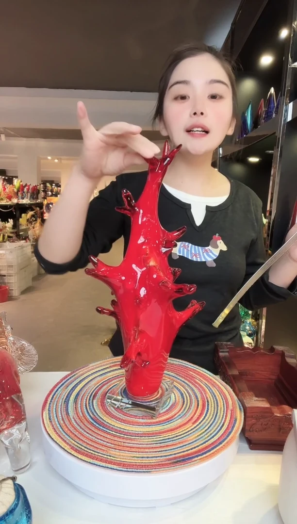 【闪购商品】茶盏琉璃摆件家居摆件