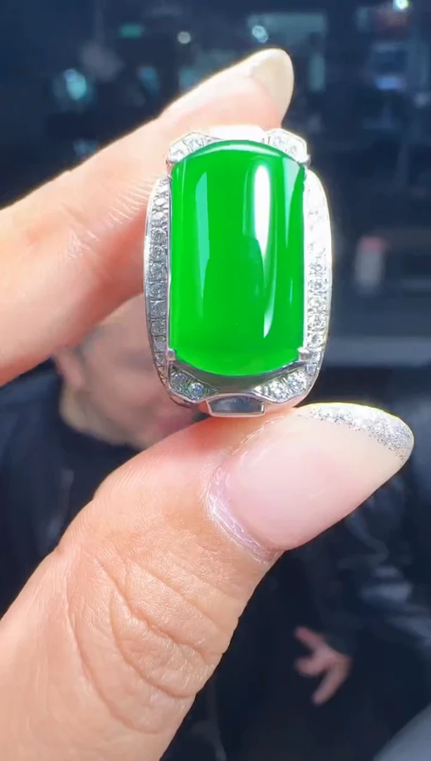 未镶嵌定制翡翠翡翠戒指276