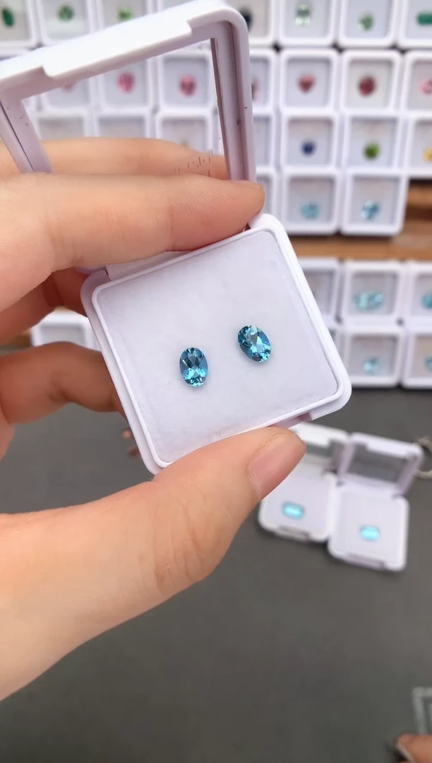 未镶嵌裸石定制海蓝宝石1.32ct