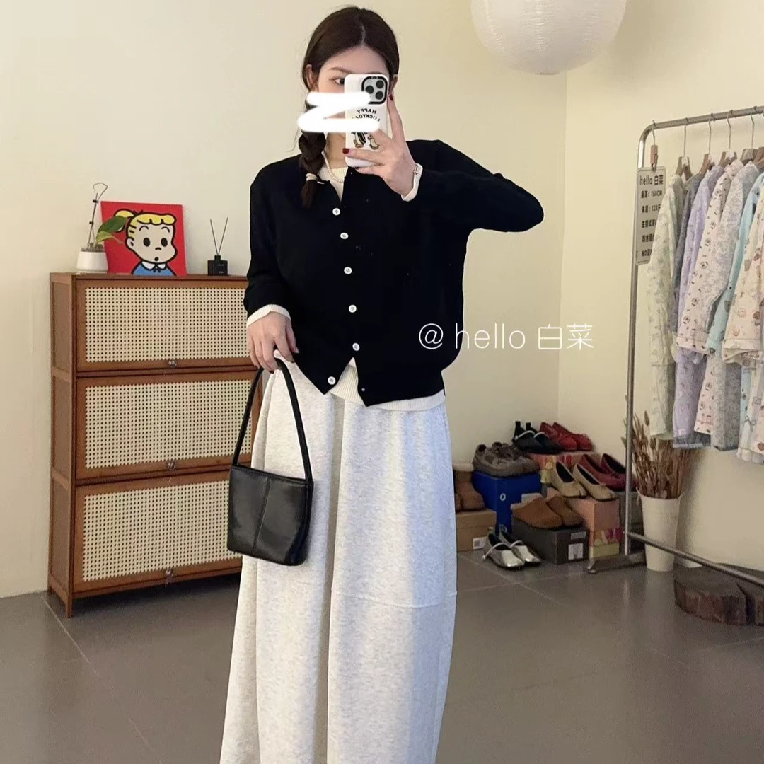 hello 白菜 休闲遮肉百搭茧型卫群