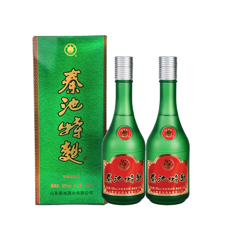 秦池秦池特曲浓香型优级白酒纯粮固态发酵52度500ml 两瓶装52度
