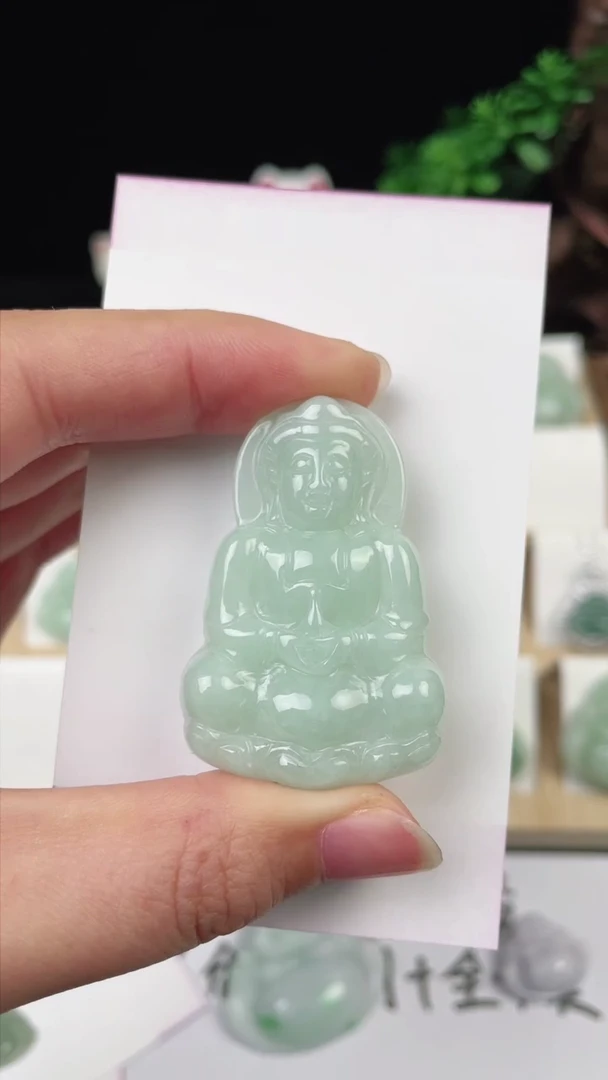 【闪购商品】翡翠颈饰未镶嵌观音