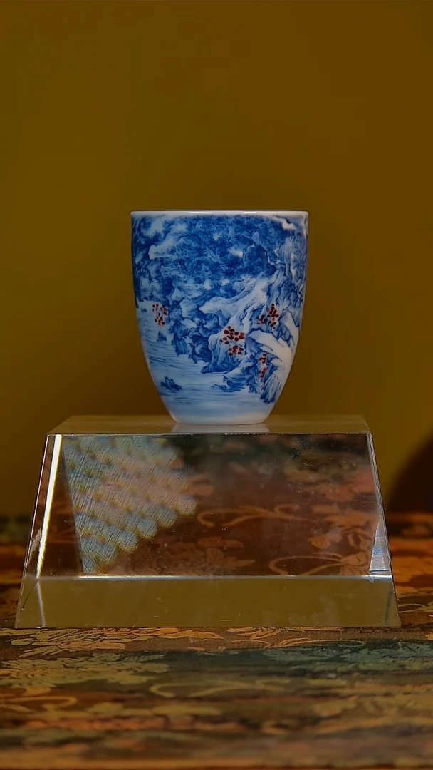 杯手工手绘杯杯很美丽