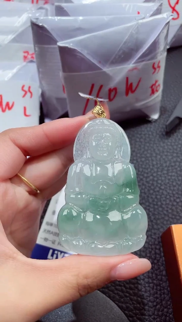 颈饰18K金镶嵌翡翠236