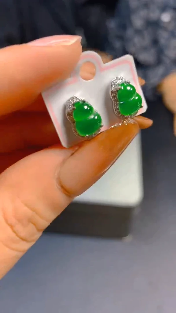 【闪购商品】翡翠耳饰未镶嵌0783296728