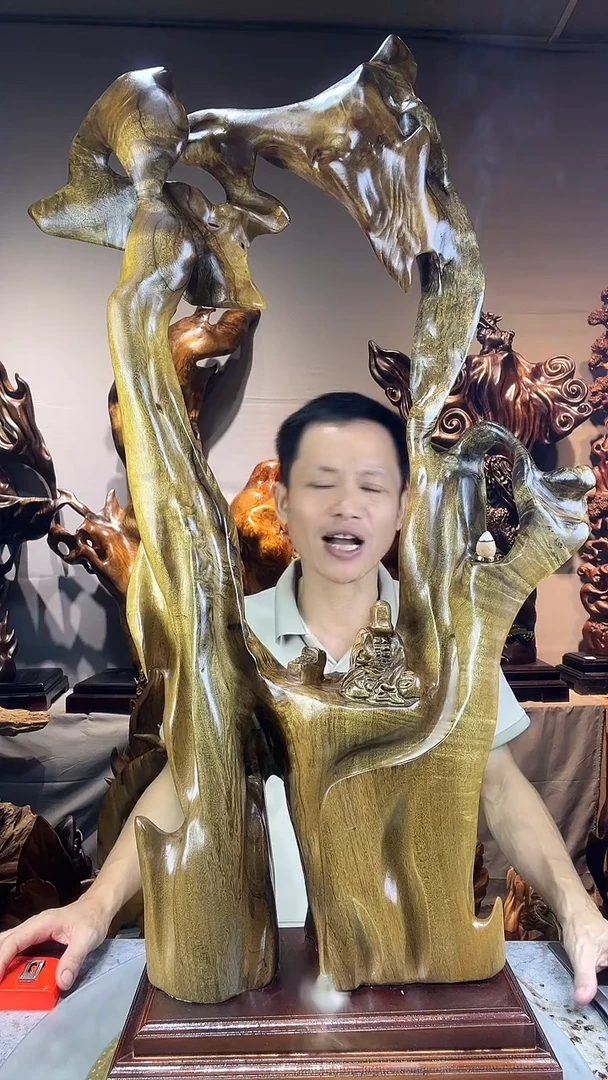 金丝楠陈*小叶桢楠随行摆件82