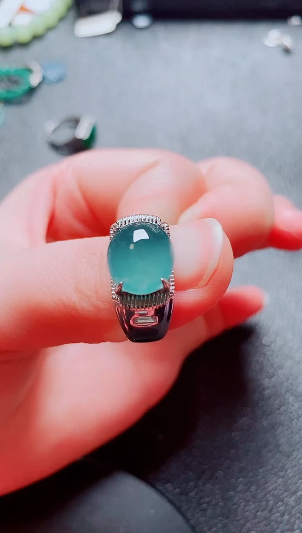 银S925镶嵌戒指翡翠1111