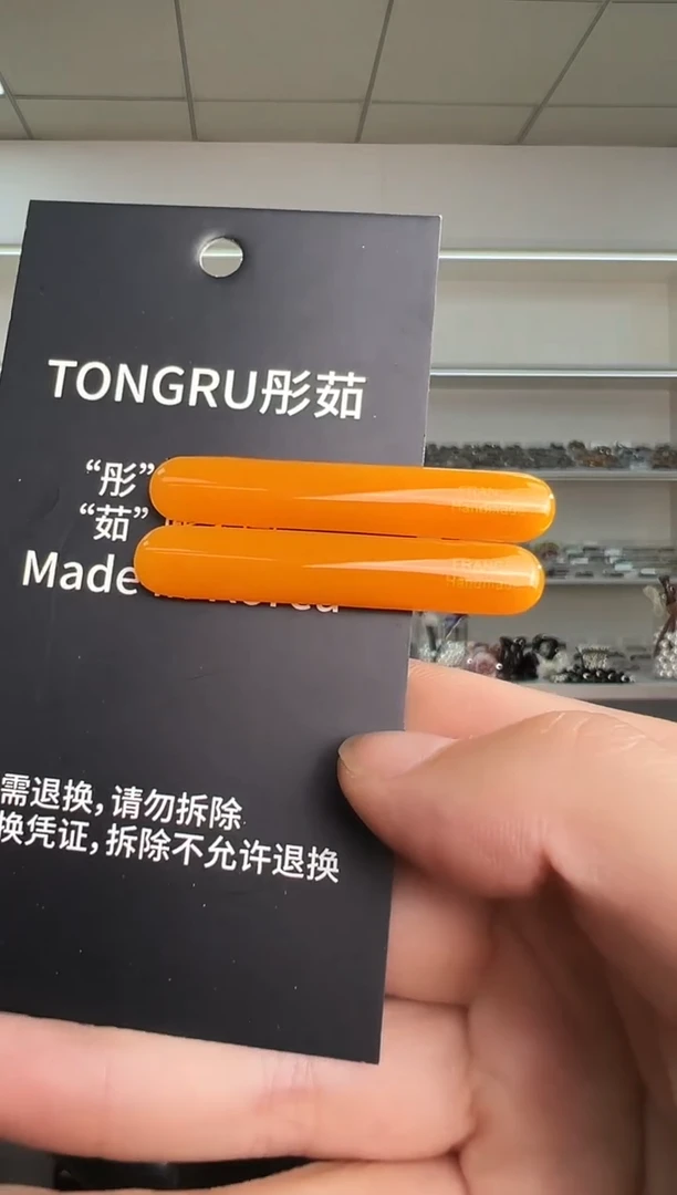 醋酸非金属韩国醋酸品牌发饰一字鸭嘴边夹一对
