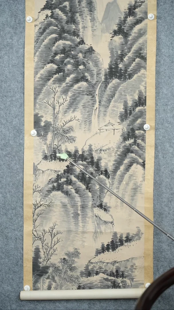 版画蒲华老师-山水画作
