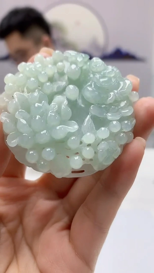 【闪购商品】定制翡翠未镶嵌5153ms-毛货38佛公