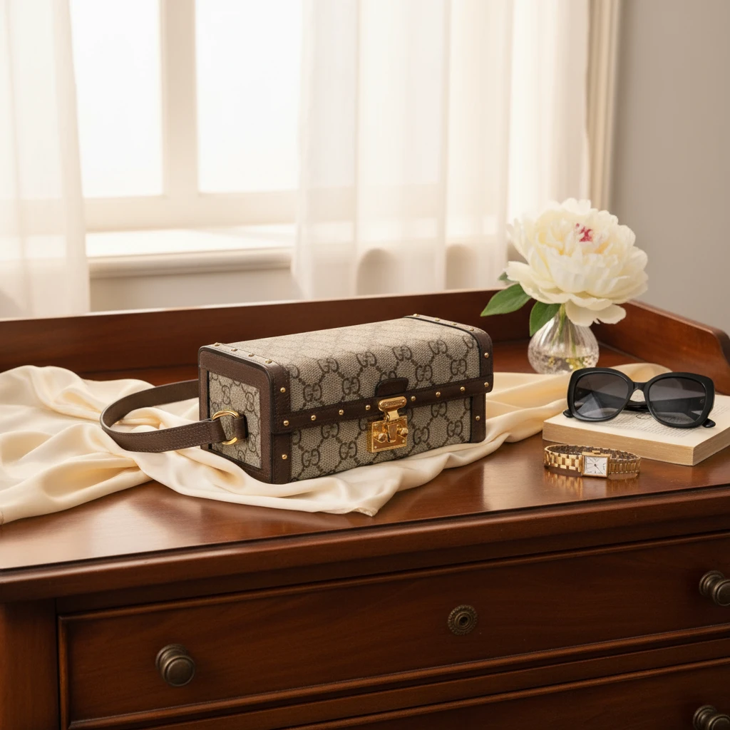 95新 GUCCI/古驰  老花盒子包 1783 1451