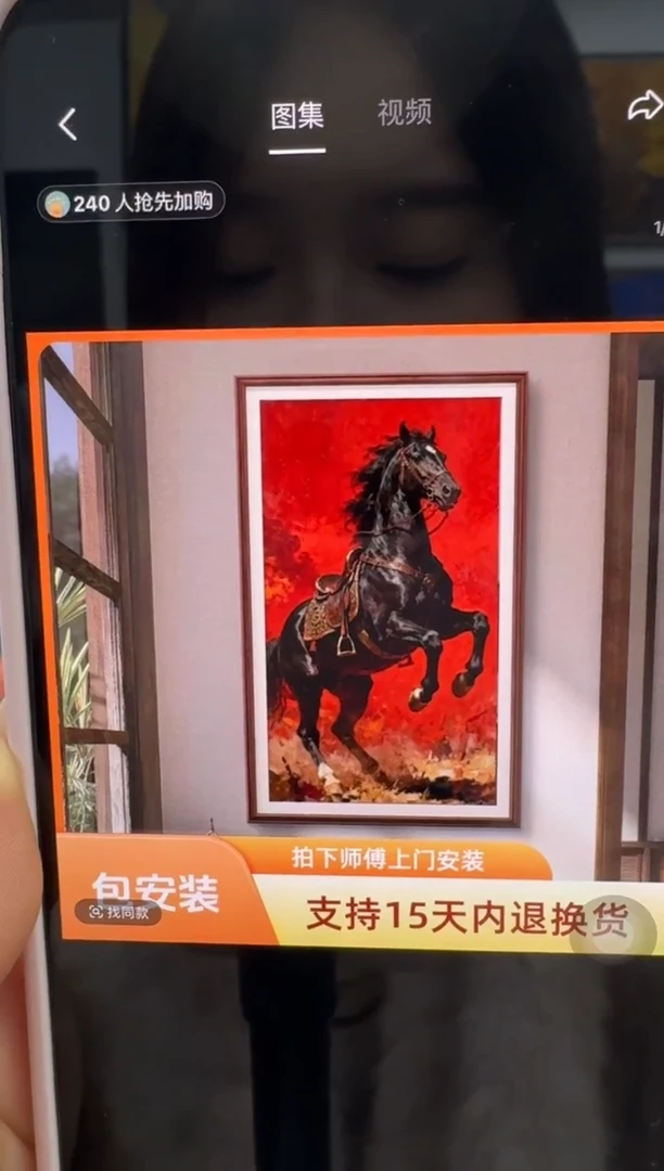 油画好***上【张俊龙】马到成功办公室客厅茶室客厅挂画油画版画