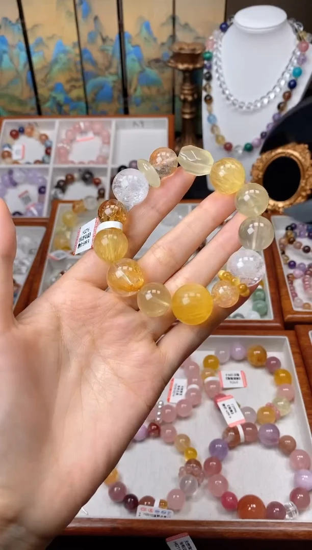 未镶嵌手链水晶H2216日进斗金设计款