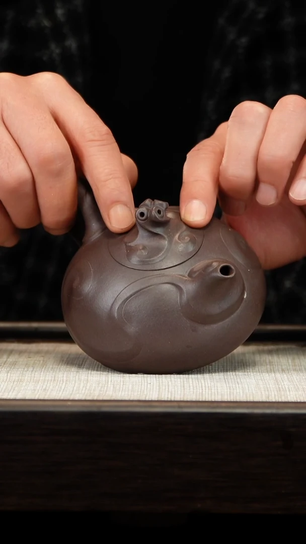 茶壶紫砂天青惊涛怒
