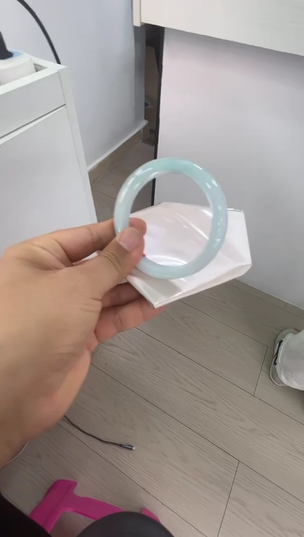 未镶嵌手镯翡翠第12号接近糯冰晴底色糯化