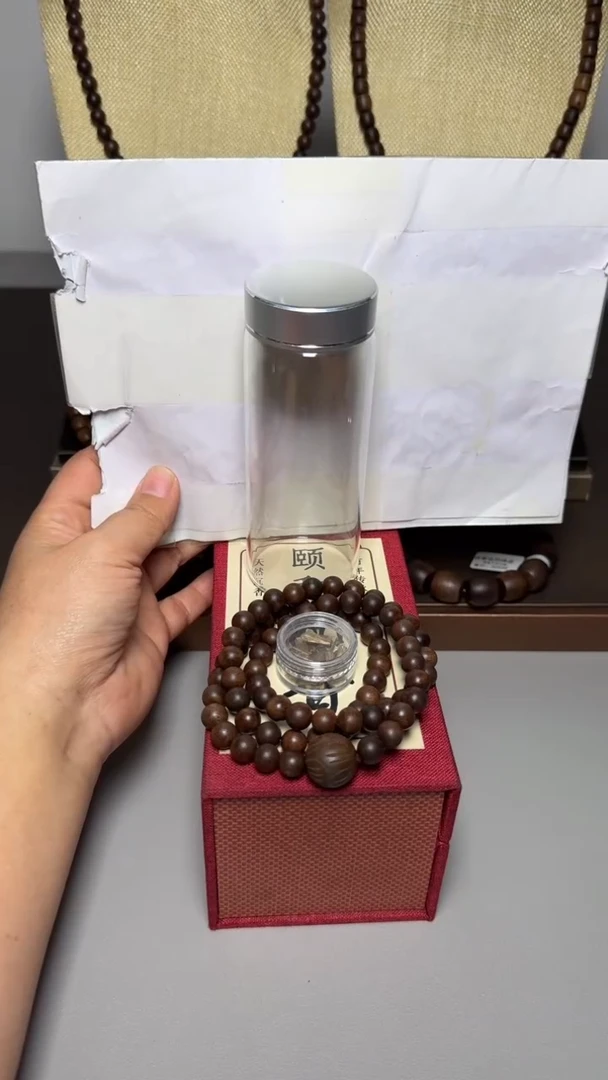 【闪购商品】沉香手串芽庄白棋0.8三圈圆珠