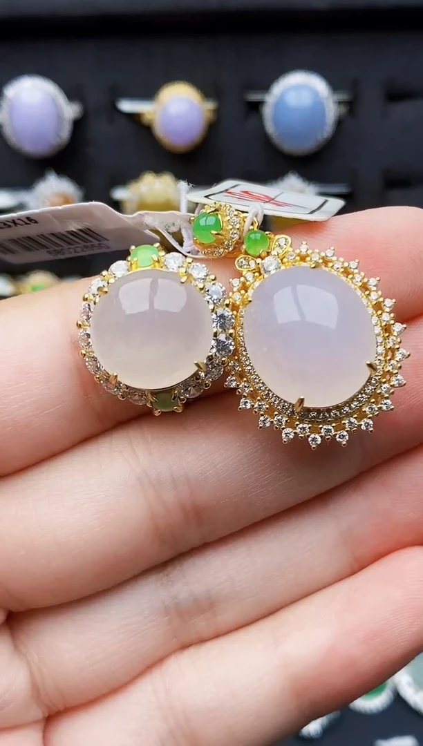 银S925镶嵌戒指翡翠5140