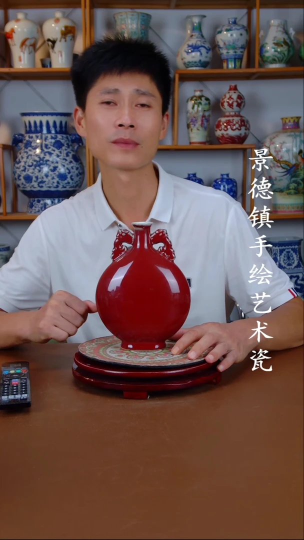 摆件景德镇手工手绘陶瓷摆件1