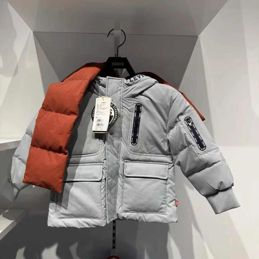 【官方旗舰】Levi's李维斯童装羽绒服冬季短款羽绒服LVB-HO-L761