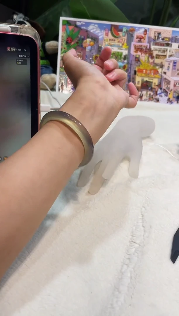 玛瑙/玉髓手镯未镶嵌52.8鉴赏期48小时