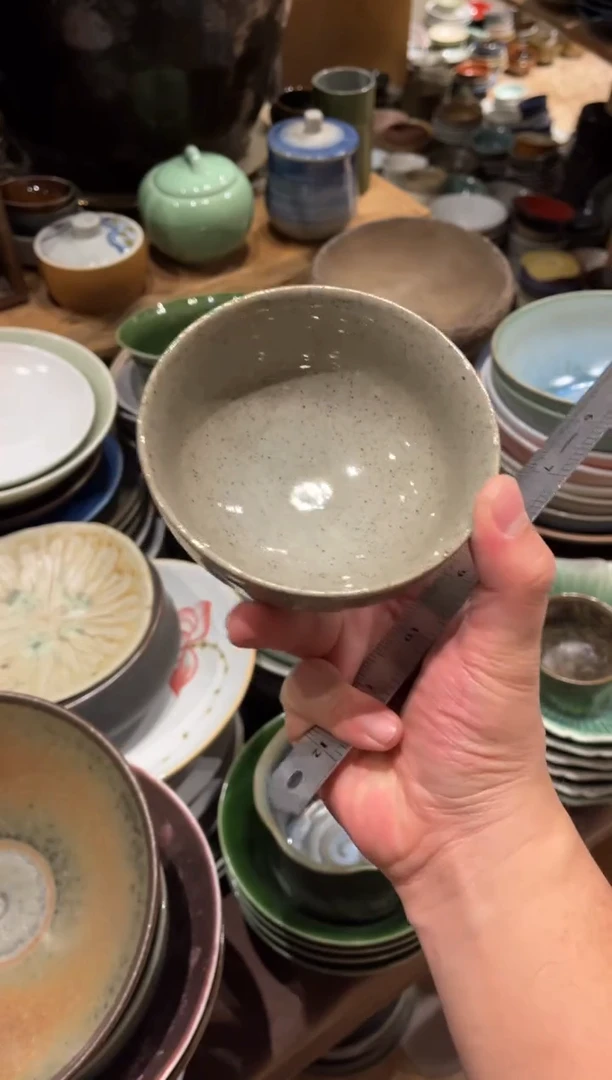 【闪购商品】瓷片543 灰釉小米饭碗6个