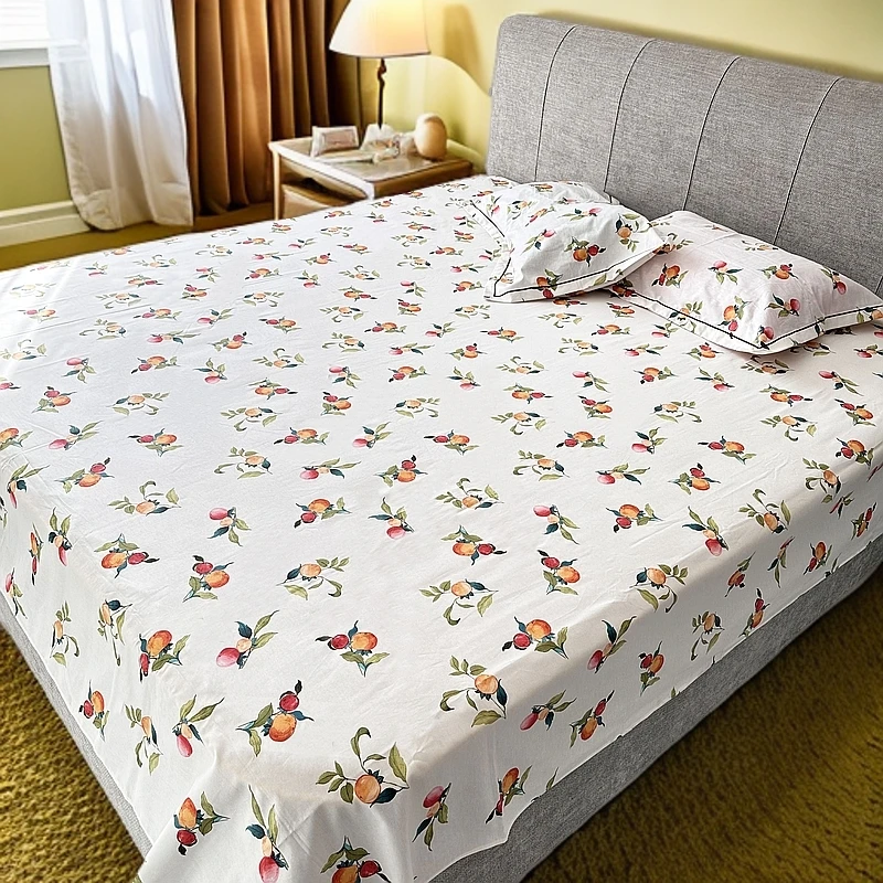 小清新加厚被单印花斜纹床单单件