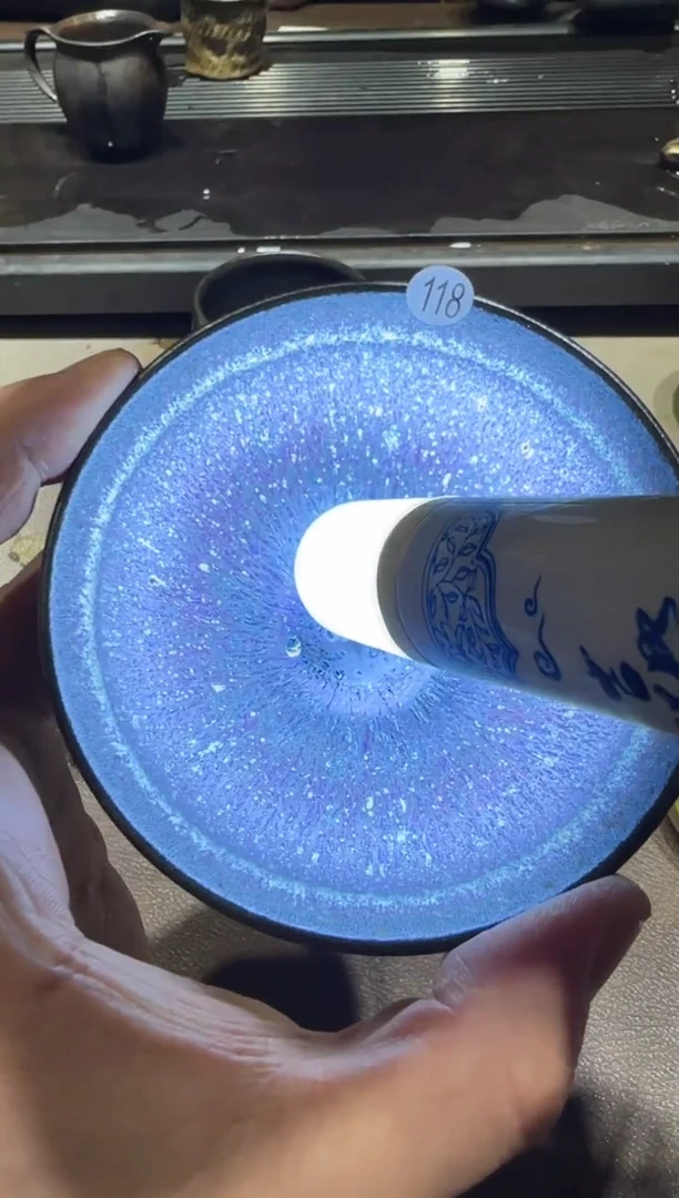 茶盏真*118号朱秋敏龙窑柴烧作品