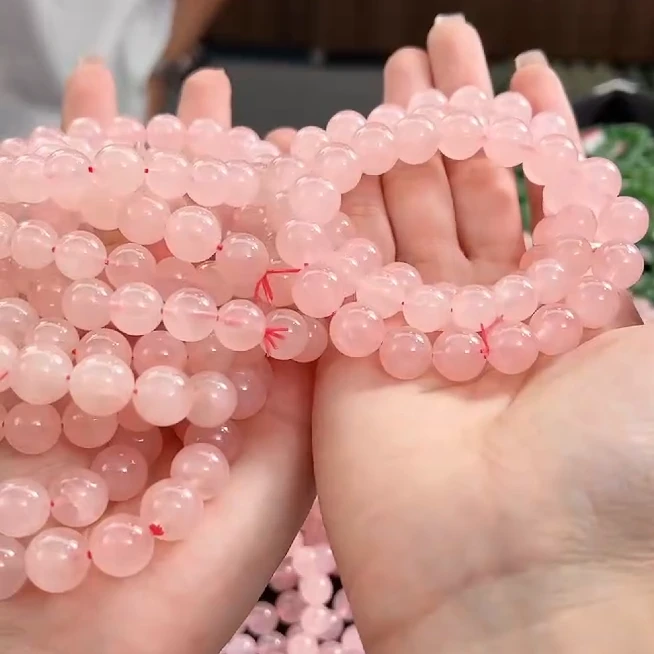 菲菲珠宝好*西柚粉水晶手串/多样性发一