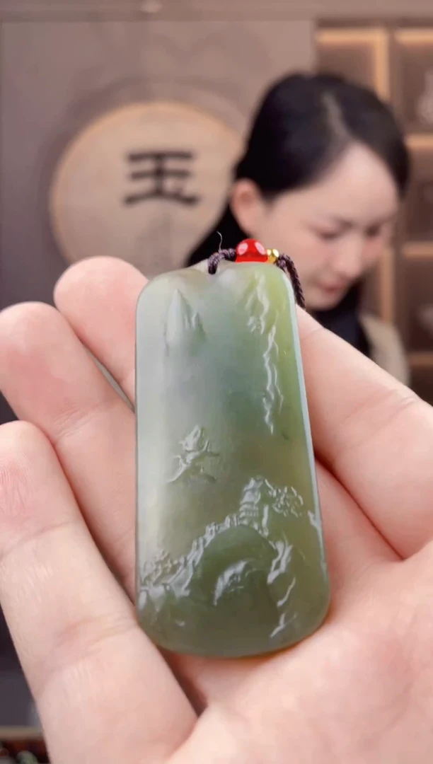 颈饰未镶嵌和田玉拍一发一，多样性发货