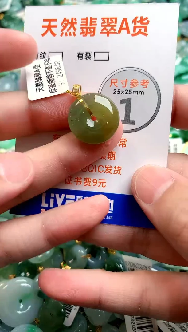 颈饰18K金镶嵌翡翠0164133311