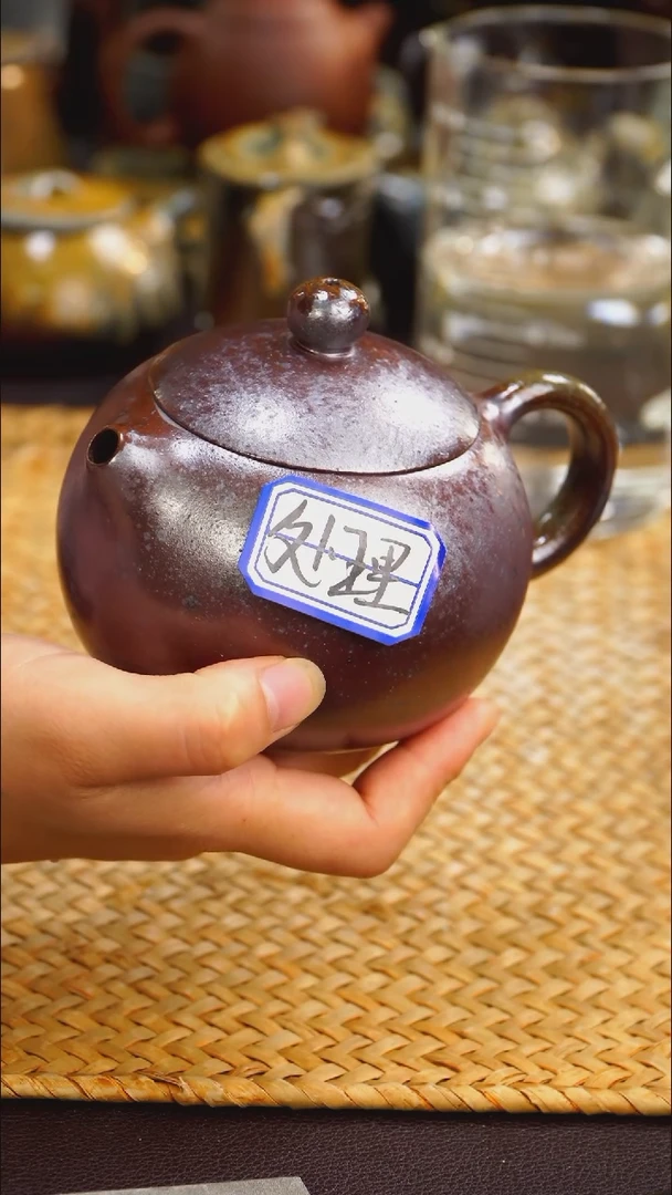 茶壶紫砂纯自然紫砂柴烧