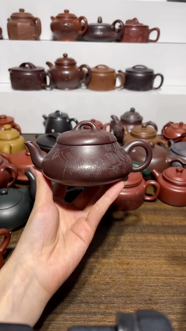 茶壶紫砂宜兴黄龙山原矿紫砂2