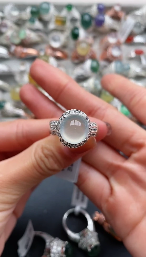 未镶嵌戒指翡翠?****熙天然缅甸A货翡翠33  9-9