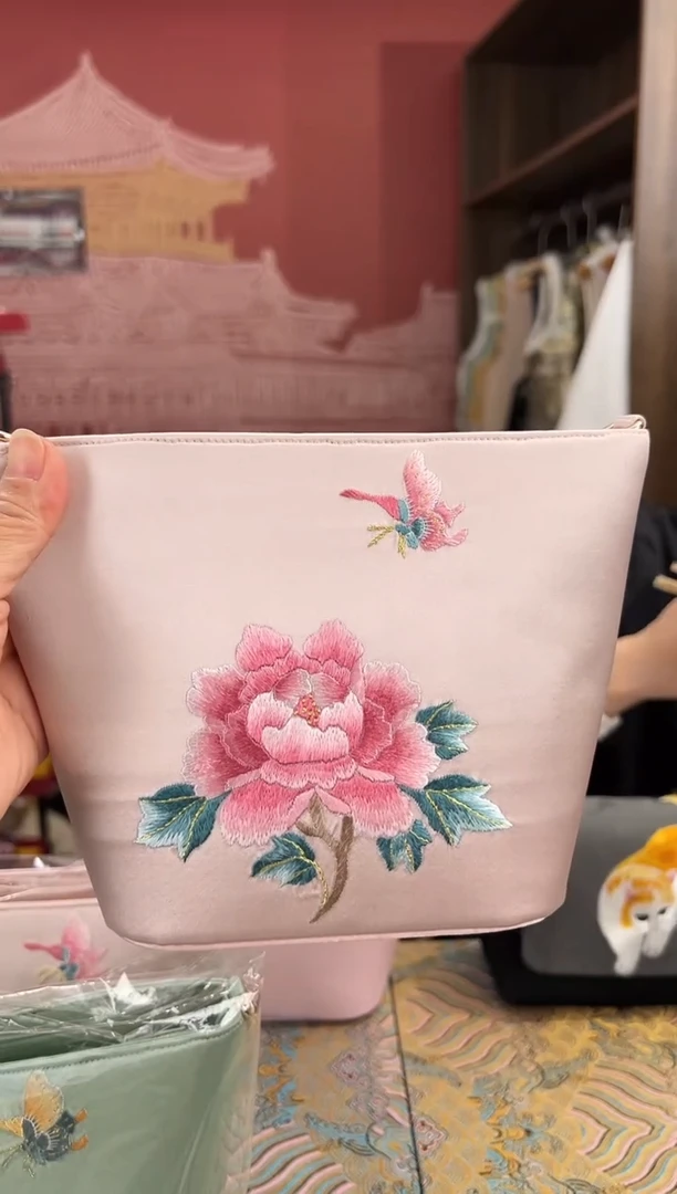 【闪购商品】刺绣 刺绣打籽绣苏绣手工刺绣包包
