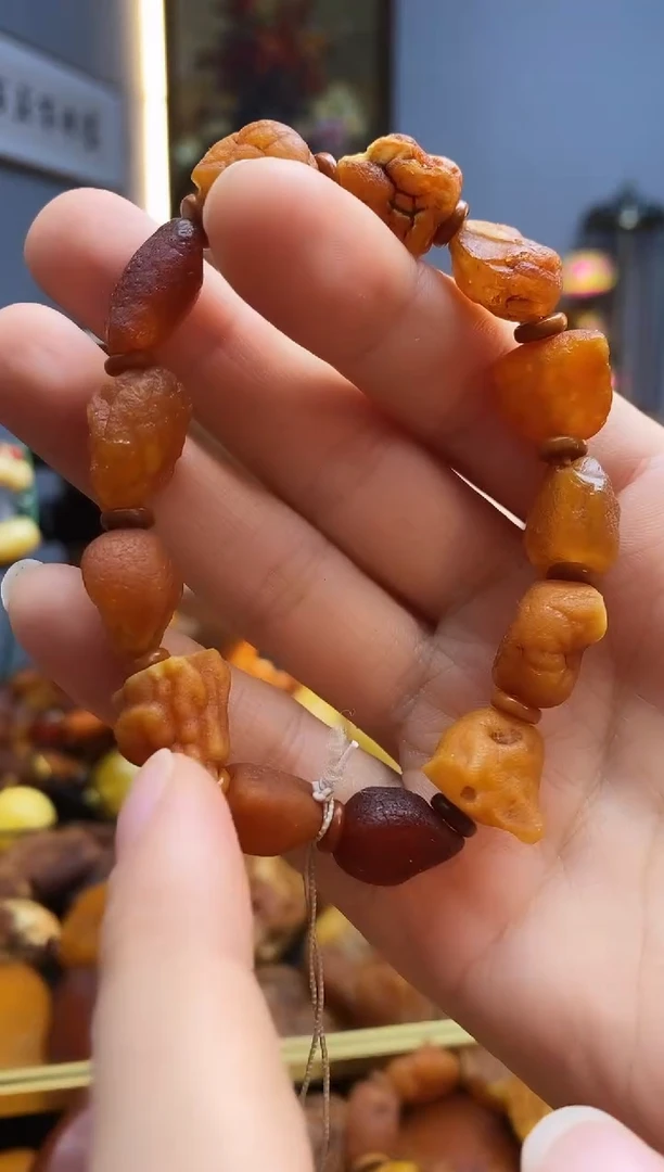 手链琥珀未镶嵌手串