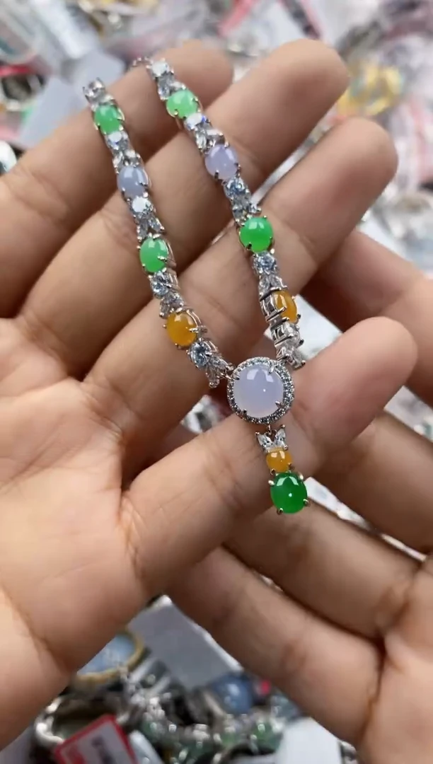 银S925镶嵌戒指翡翠999                3