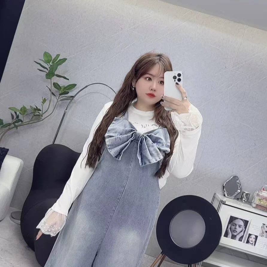 小钰家~可爱减龄甜美宽松阔腿背带裤